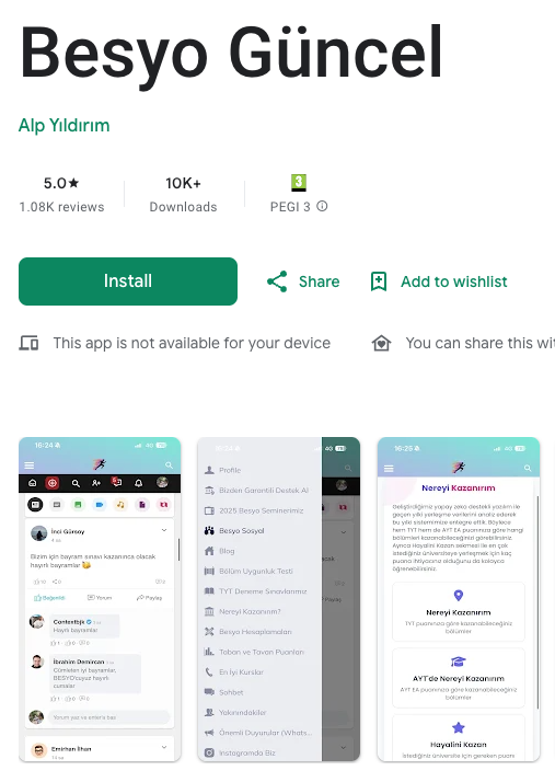Besyo Güncel Mobile App